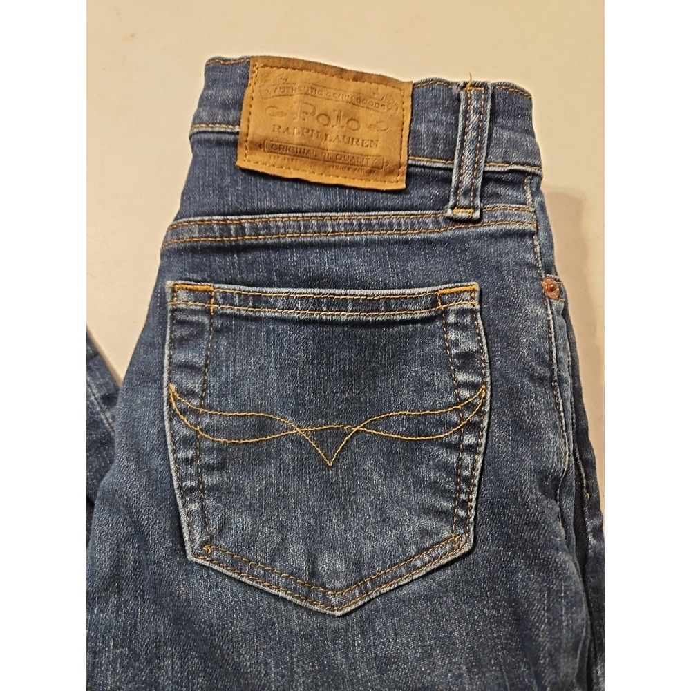 Polo Ralph Lauren Jeans Youth Size 14 Blue 'The Sullivan Slim' Distressed (A1031